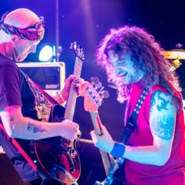 Lea and Nick rocking out at Salisbury Sports Club